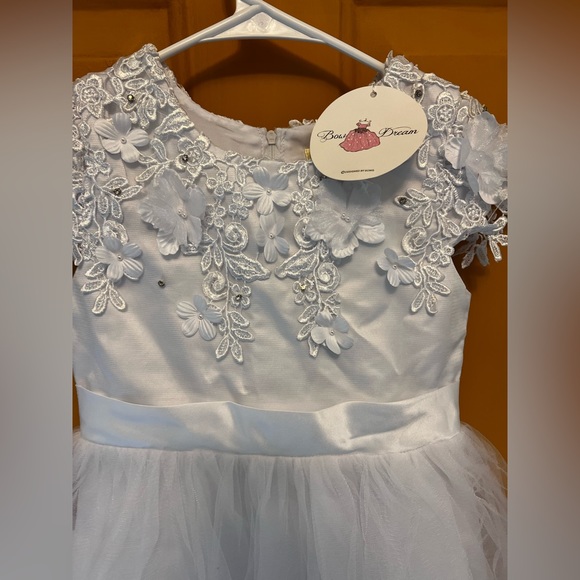 New white formal comunion dress - Picture 2 of 2